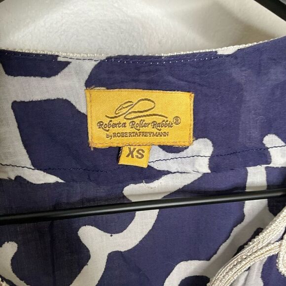 Roberta Roller Rabbit Meena Kurta Monaco Pool Cottontunic - Picture 5 of 9